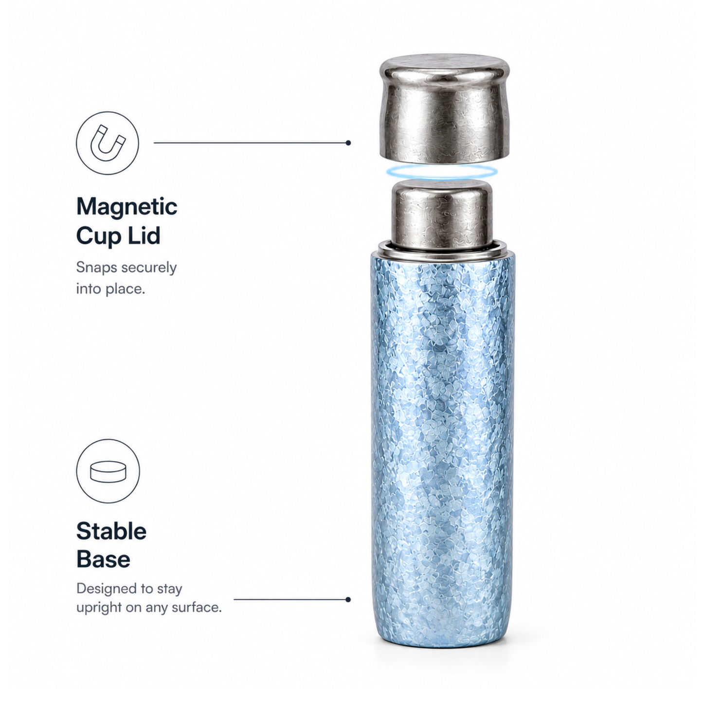 Harmoniq Bottle — Pure Titanium Tea Flask & Water Bottle.