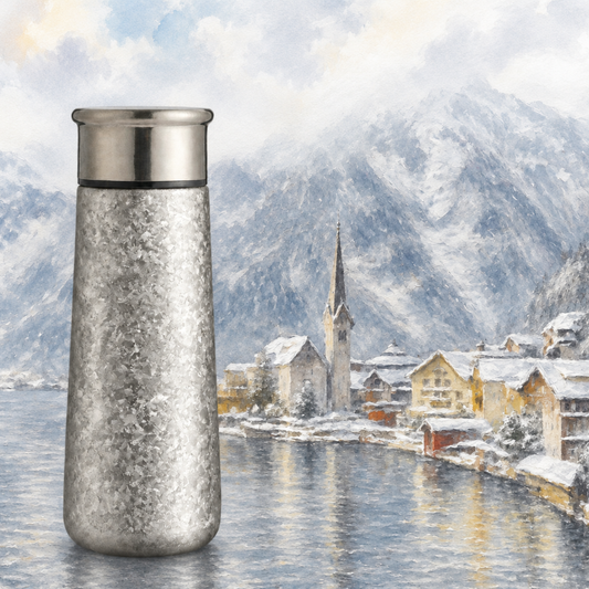 Pure Titanium Coffee Cup & Handbag Water Bottle.