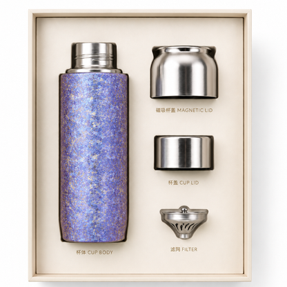 Harmoniq Bottle — Pure Titanium Tea Flask & Water Bottle.
